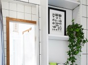 小巧清新現(xiàn)代簡約風(fēng)格60平米一居室衛(wèi)生間浴室柜裝修效果圖